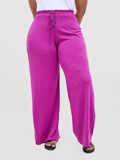 Vivo Rema Drawstring Pants - Magenta - Shopzetu