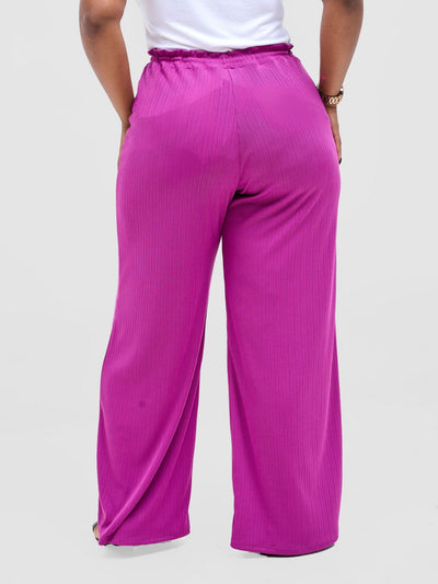 Vivo Rema Drawstring Pants - Magenta - Shopzetu