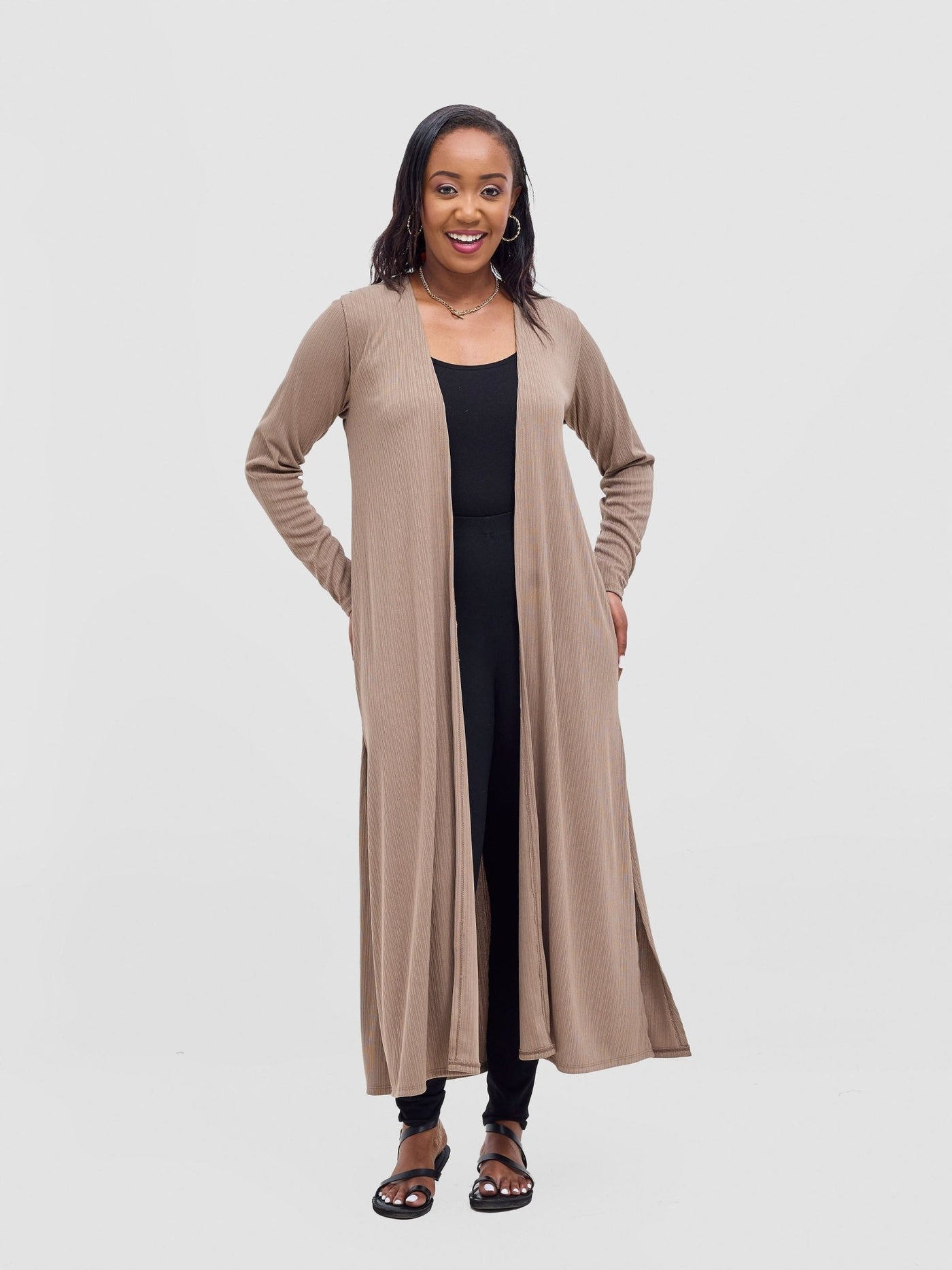 Vivo Rema Waterfall - Dark Taupe - Shopzetu