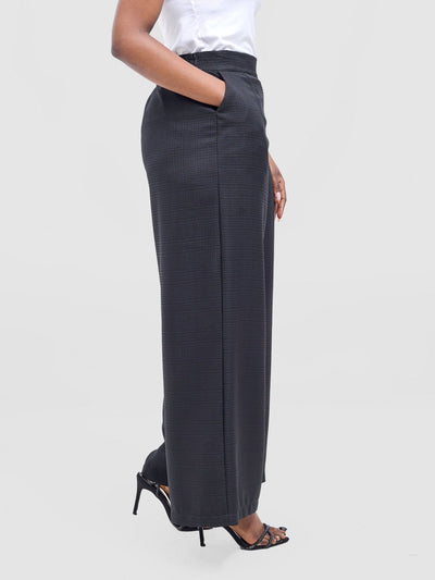 Vivo Analo Wide Leg Pants - Black - Shopzetu