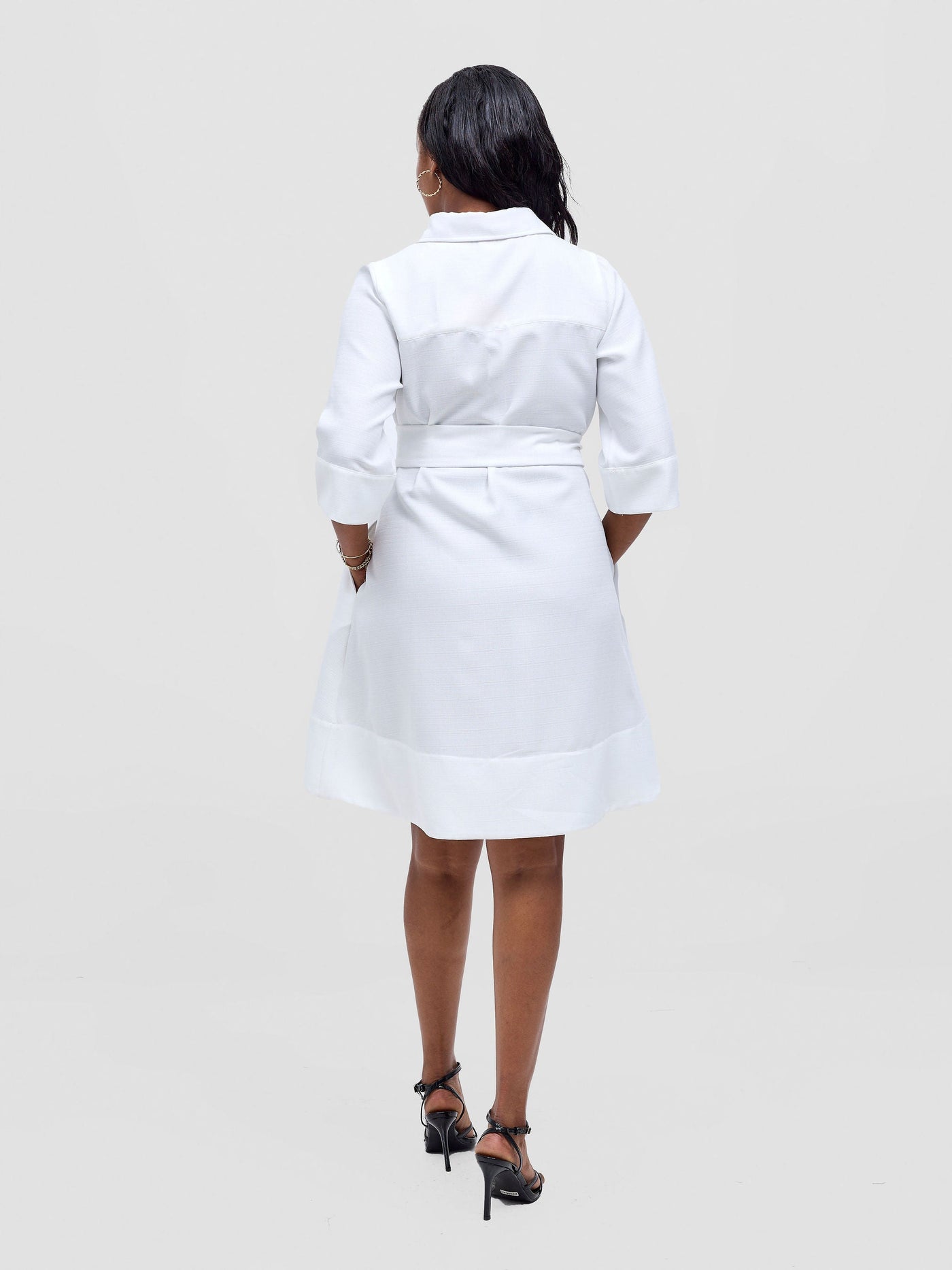Vivo Analo Front Placket Coat - White