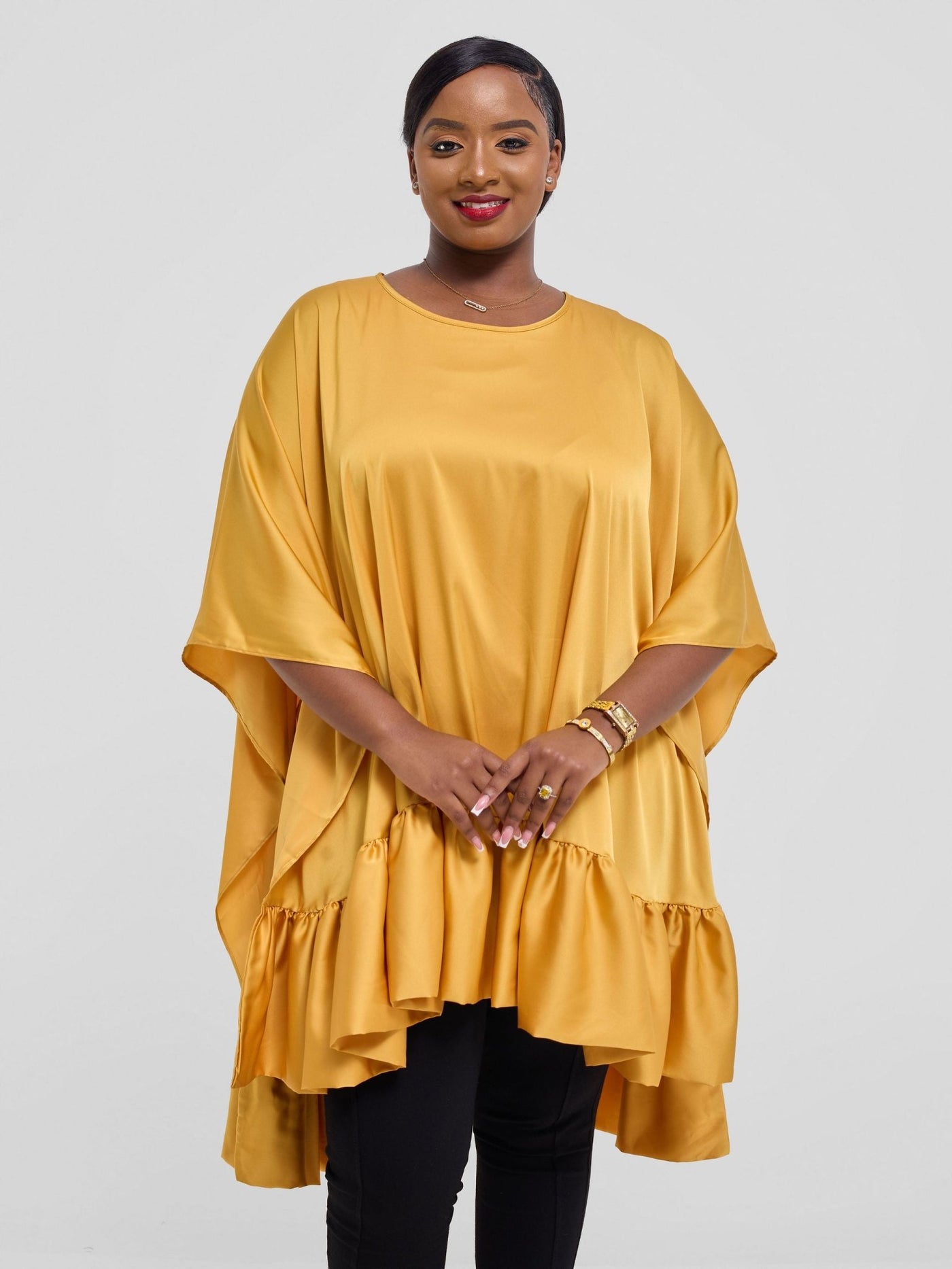 Vivo Kelemi 4.0 Frilled Wide Top - Mustard - Shopzetu
