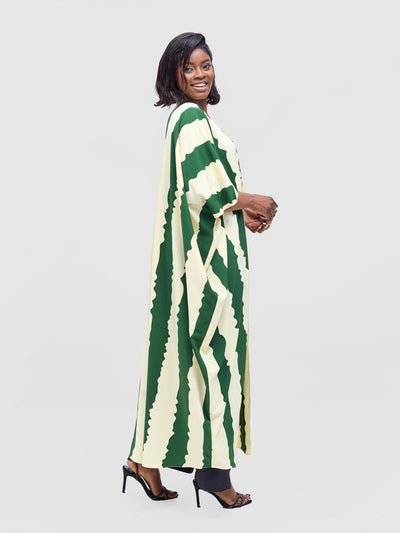 Vivo Ayla Maxi Kimono - Hunters / Cream Yla Print - Shopzetu