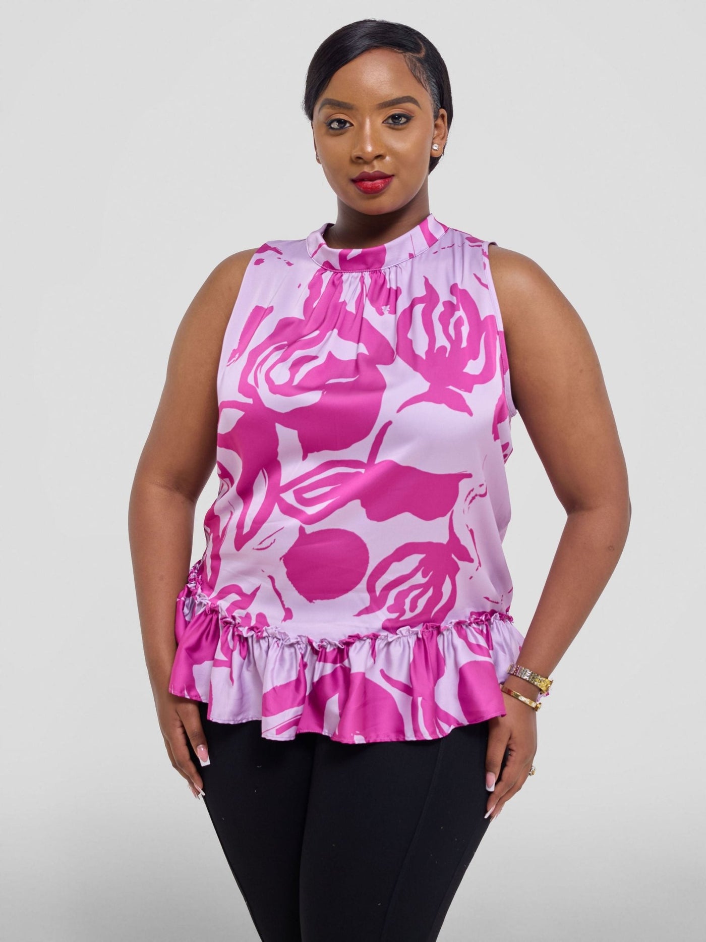 Vivo Kelemi 4.0 Sleeveless Top - Lilac / Magenta Nashe Print - Shopzetu