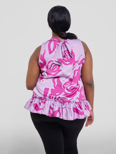 Vivo Kelemi 4.0 Sleeveless Top - Lilac / Magenta  Nashe Print