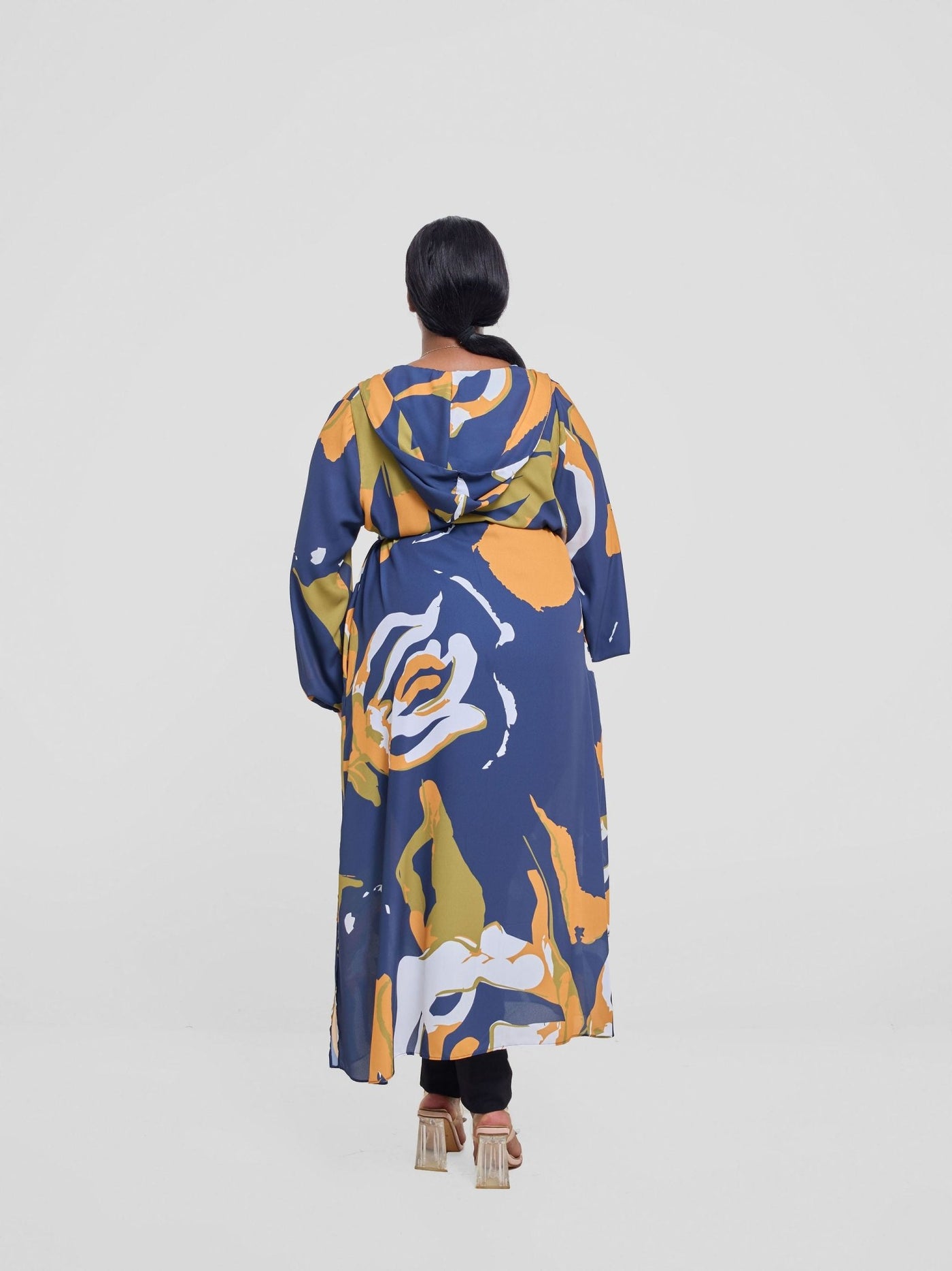 Vivo Kelemi 4.0 Kimono - Navy / Mustard Nashe Print - Shopzetu