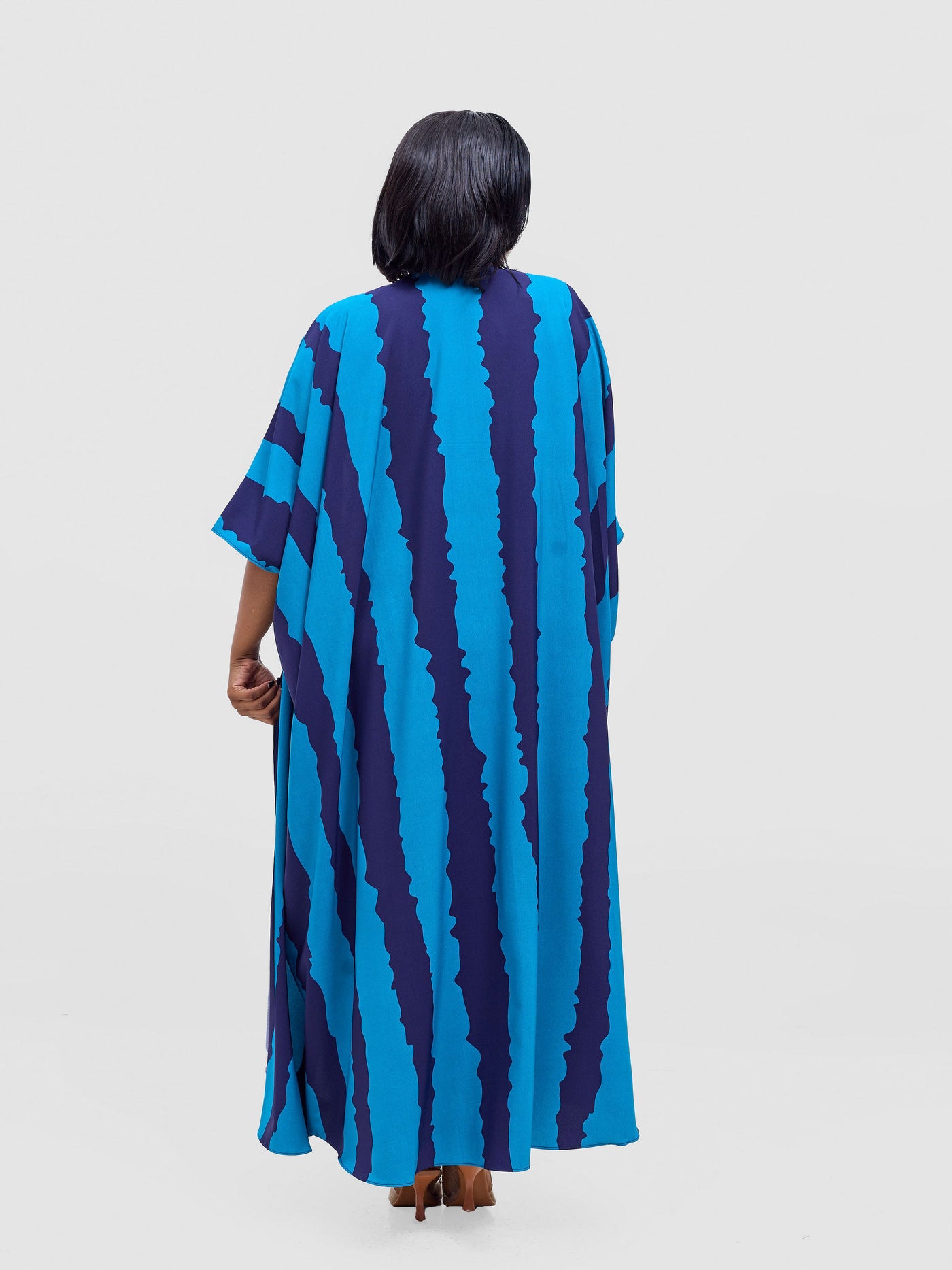 Vivo Ayla Maxi Kimono - Navy / Teal Yla Print