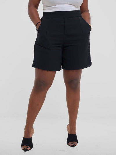Vivo Chiffon Shorts - Black - Shopzetu