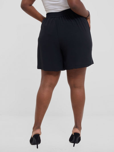 Vivo Chiffon Shorts - Black - Shopzetu