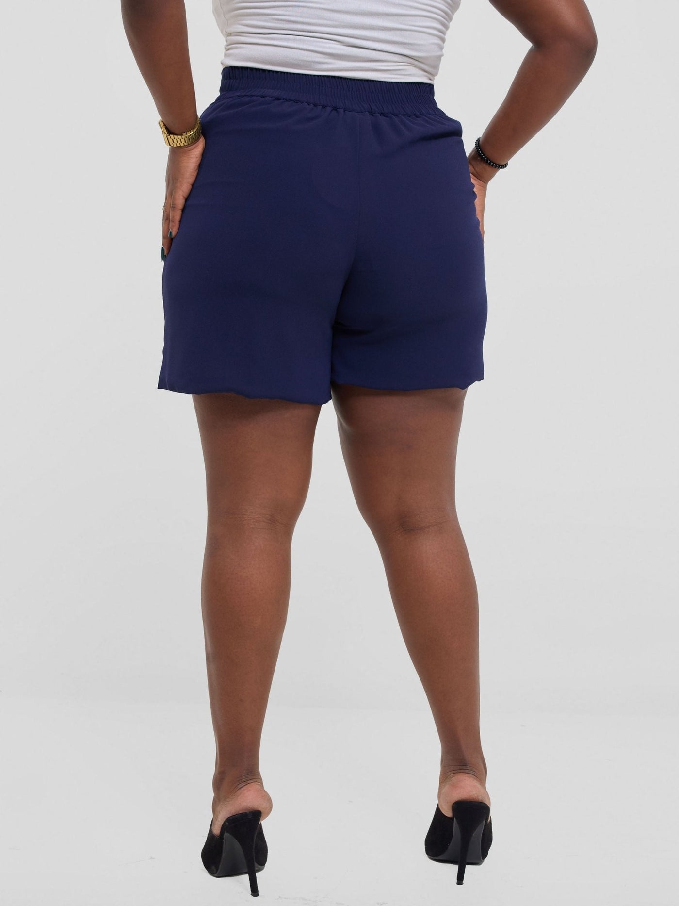 Vivo Chiffon Shorts - Navy - Shopzetu