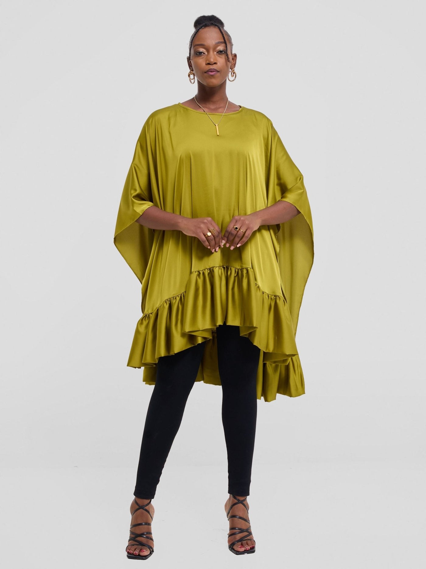 Vivo Kelemi 4.0 Frilled Wide Top - Olive - Shopzetu