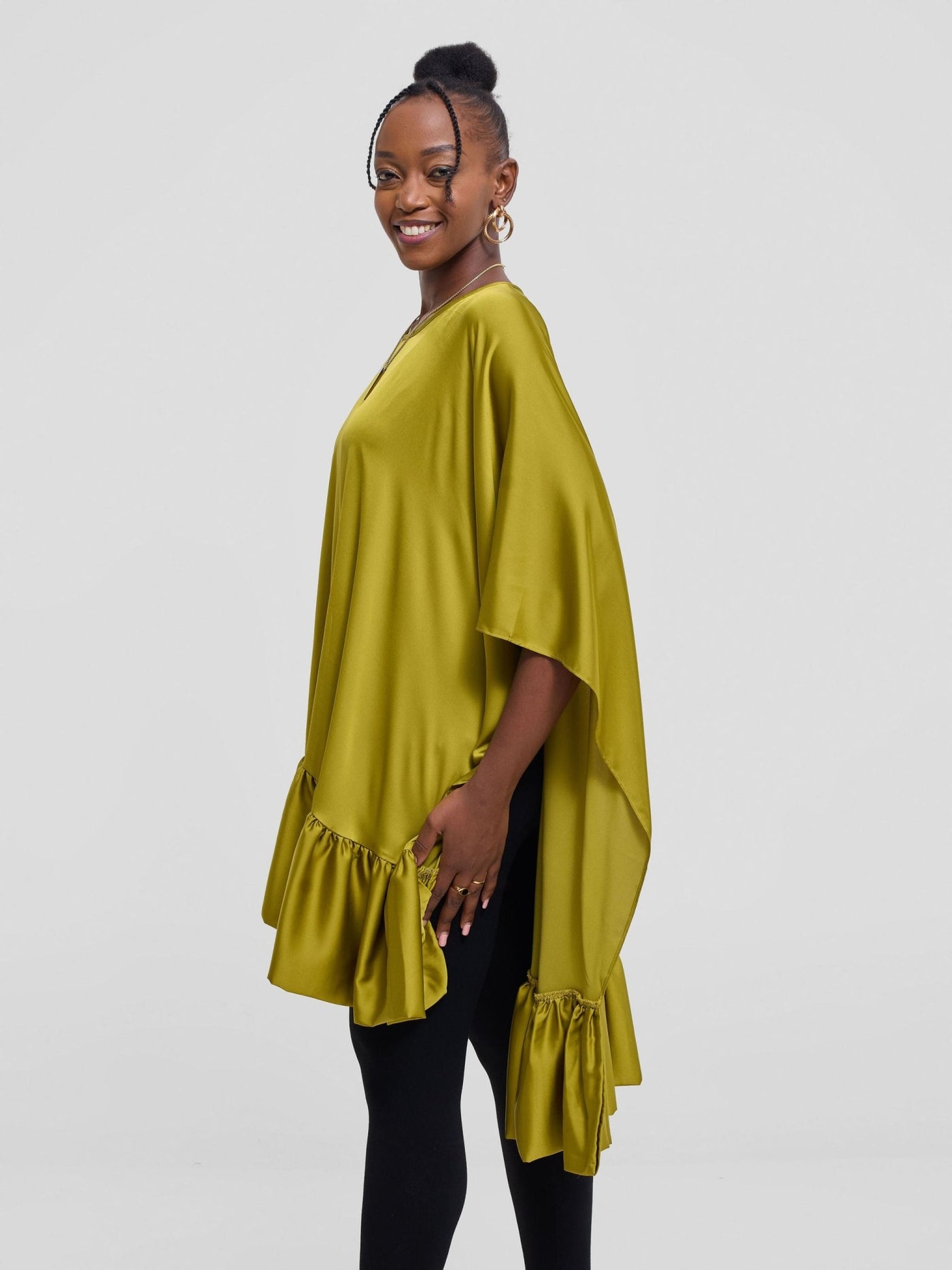 Vivo Kelemi 4.0 Frilled Wide Top - Olive - Shopzetu