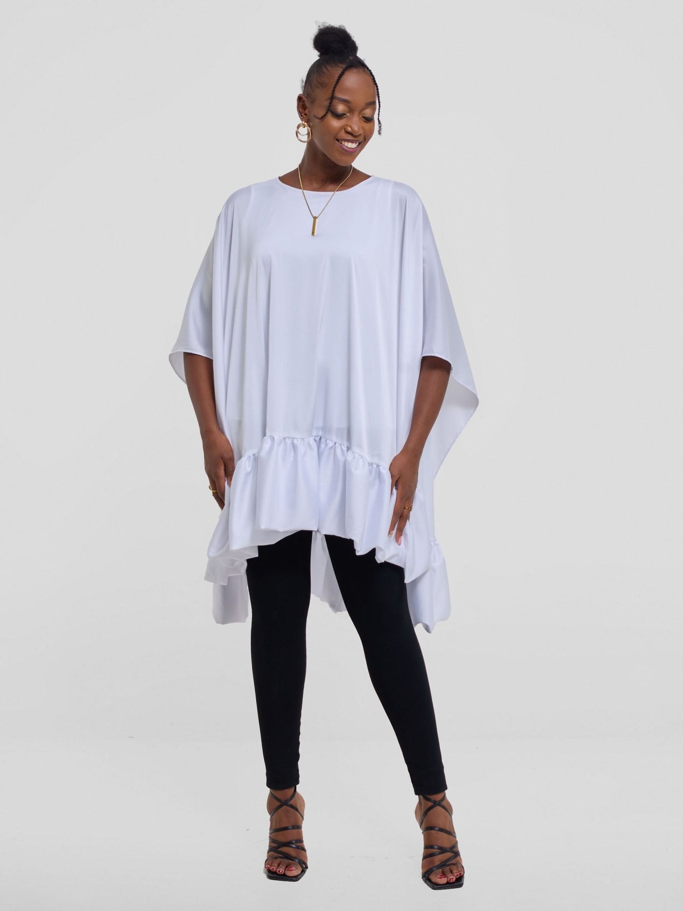 Vivo Kelemi 4.0 Frilled Wide Top - White - Shopzetu