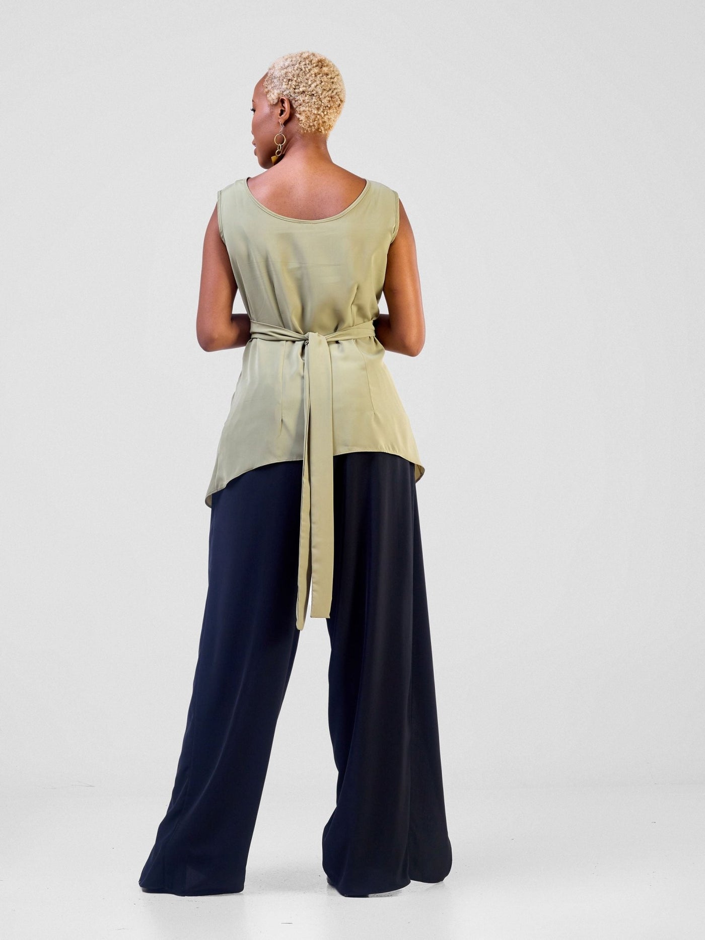 Vivo Mira Reversible Wrap Top - Lime - Shopzetu