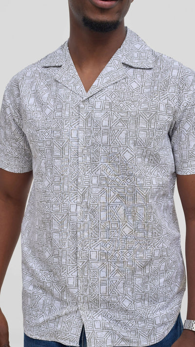 Kitu Kali TP Fabric 1 Shirt - Cream - Shopzetu