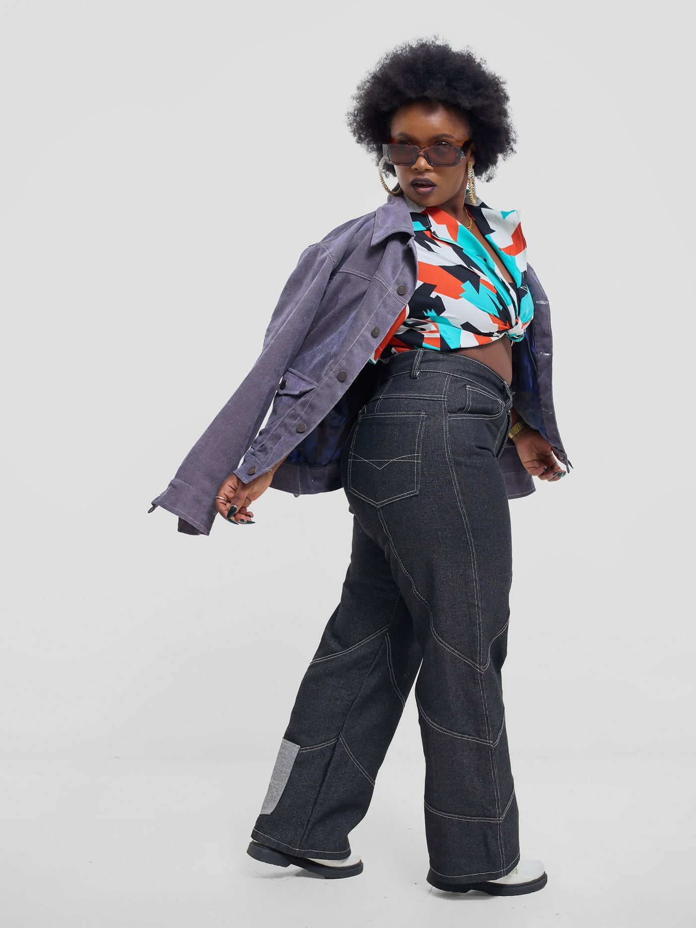 Kalungi Anga Unisex Shirt Top - Multicolored - Shopzetu