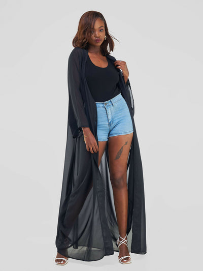 Kimono World Ke Malaika Kimono - Black - Shopzetu