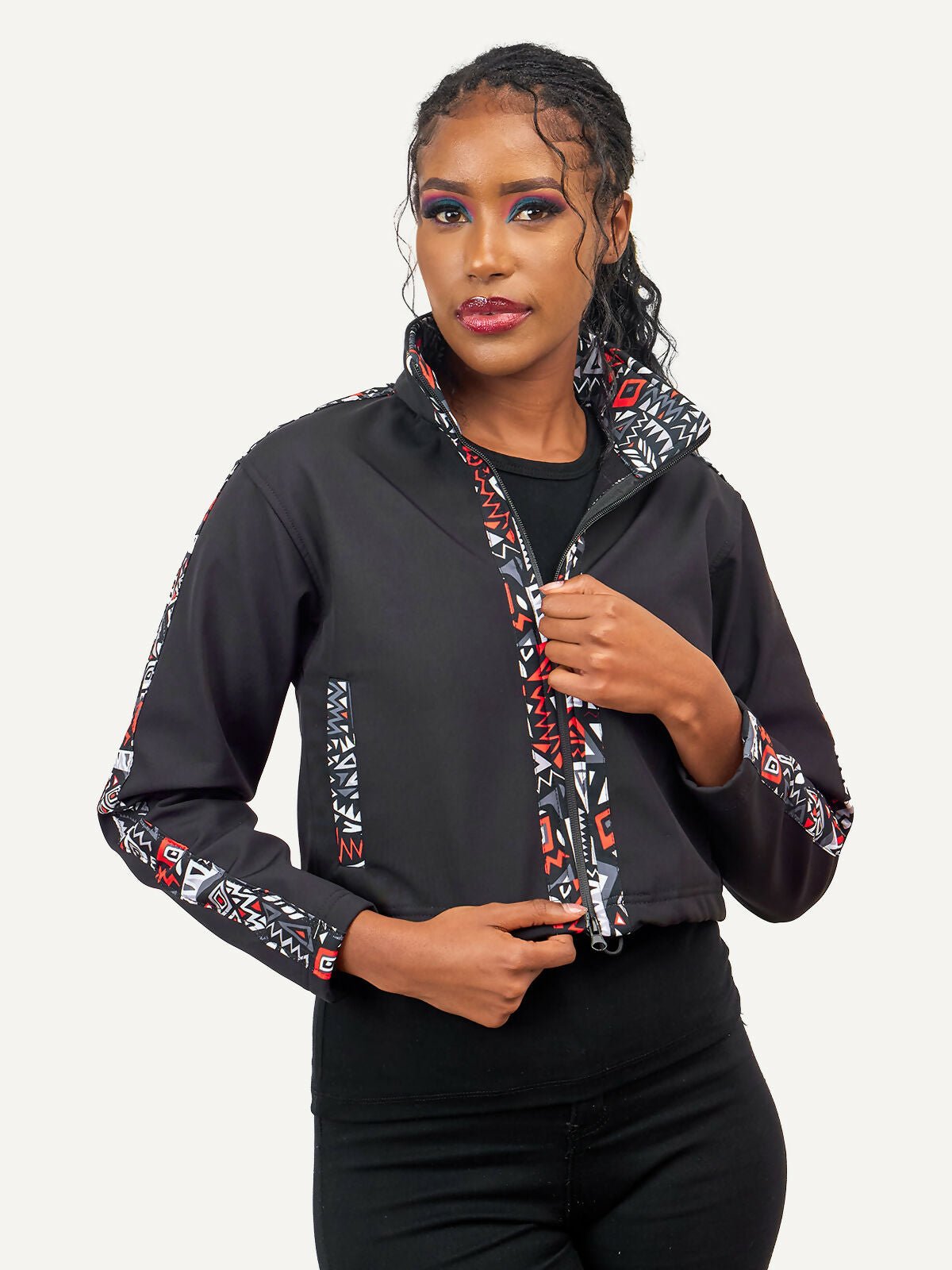 Kitu Kali Women Softshell Jacket - Black - Shopzetu