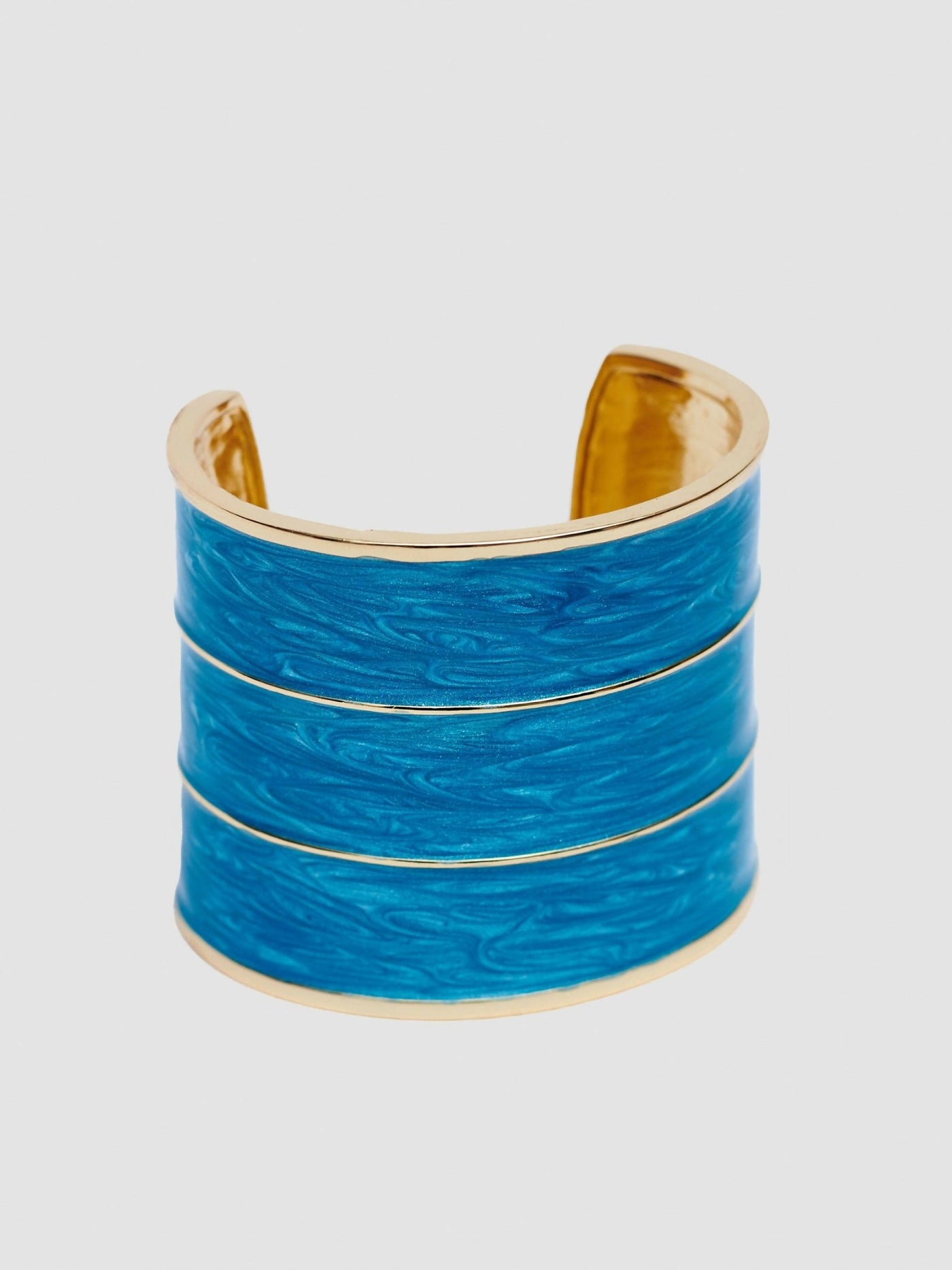 Accessorize With Style Buckle Bracelet - Blue - Shopzetu