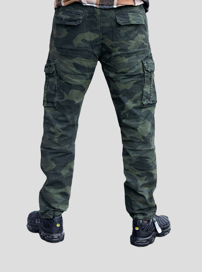Stylish Brothers Military Print Cargo Pant - Green - Shopzetu