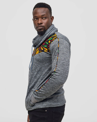 Rafiki Threads Arancia Snood Hoodie - Grey
