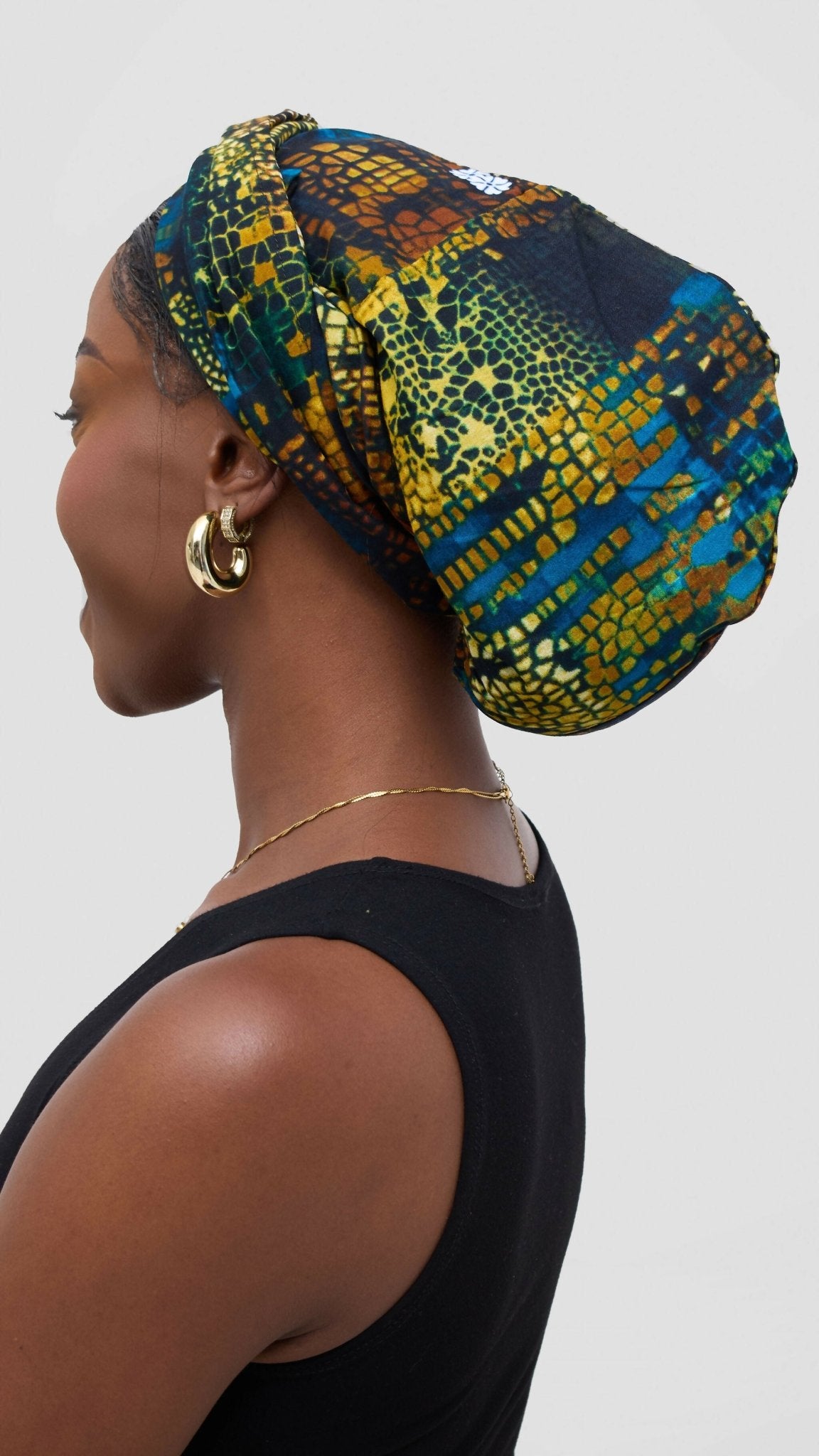 PrettyGline African Print Headwrap - Multicolored - Shopzetu