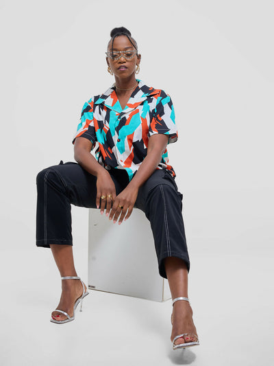 Kalungi Anga Unisex Shirt Top - Multicolored - Shopzetu