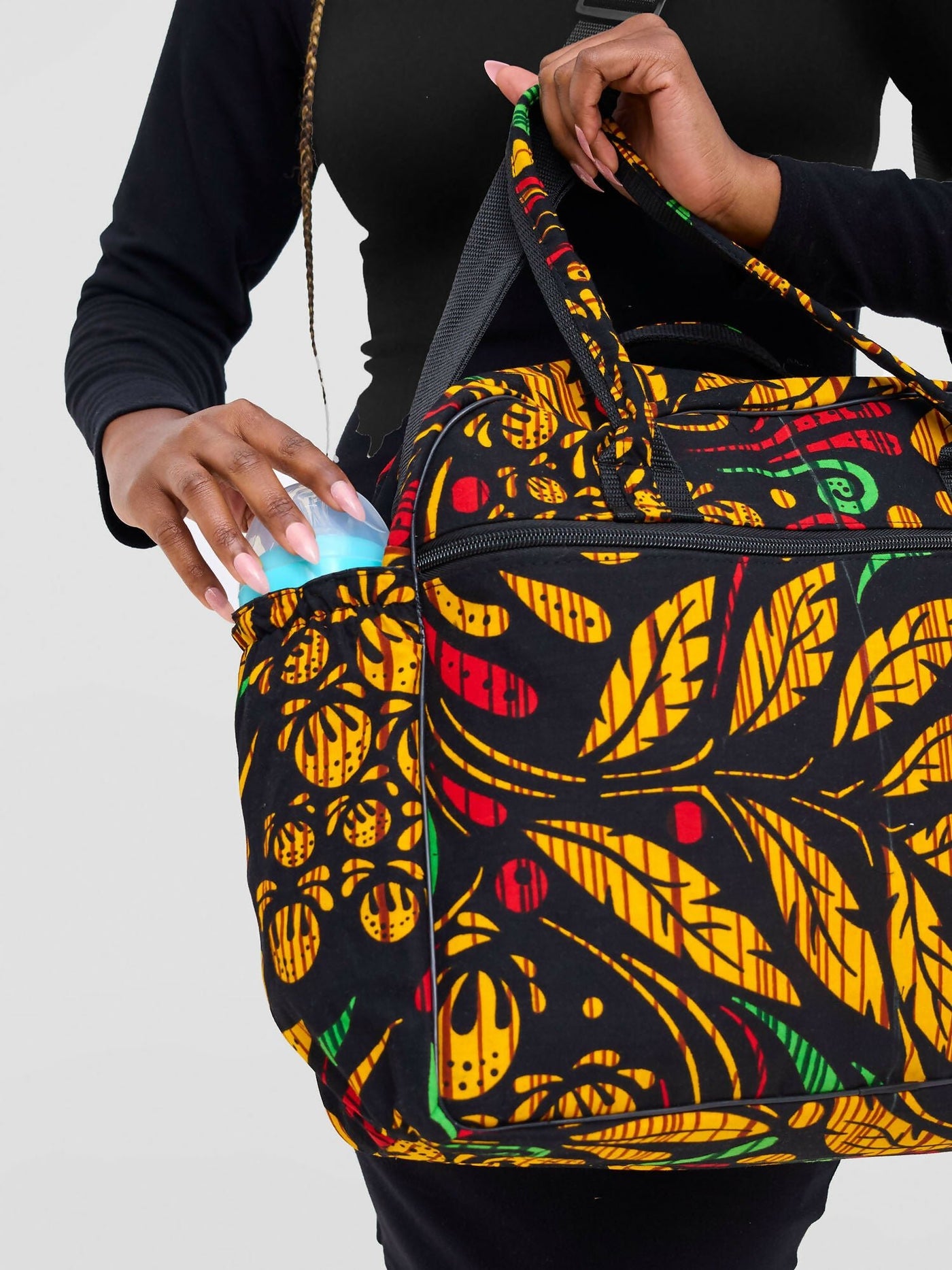 Ankara Artifacts Tolu 2.0 Diaper Bag - Multicolored - Shopzetu