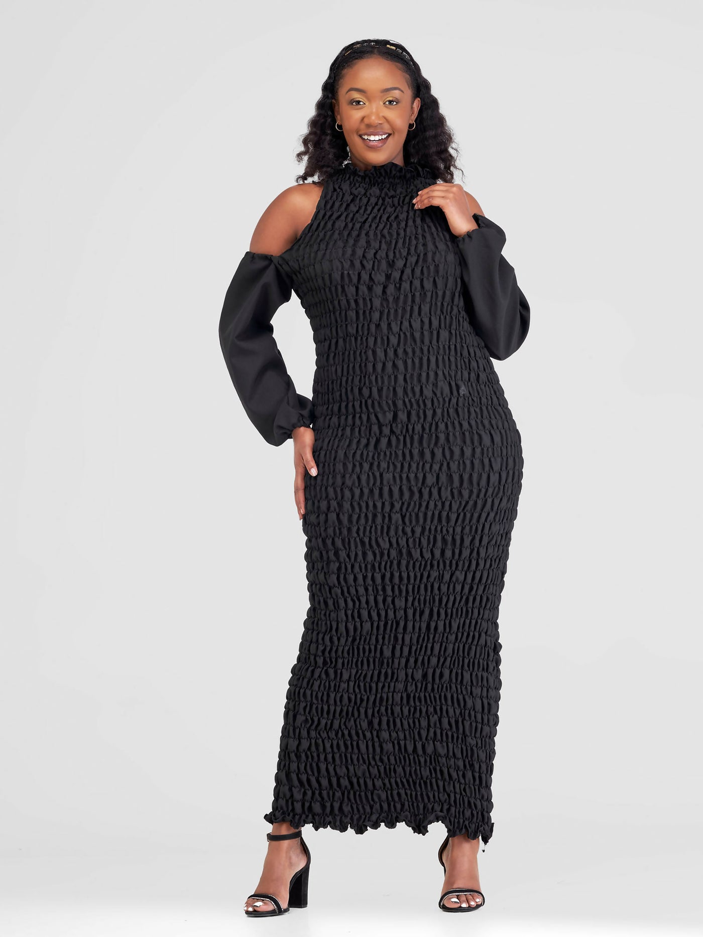 Long Stretch Dress - Black