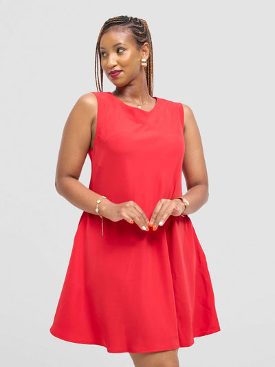 Mnubistyle Kanini Dress - Red - Shopzetu
