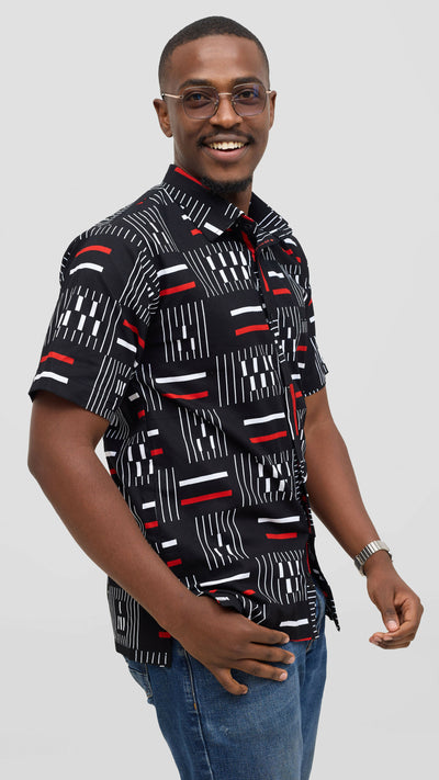 Rafiki Thread African Heritage Shirt - Black