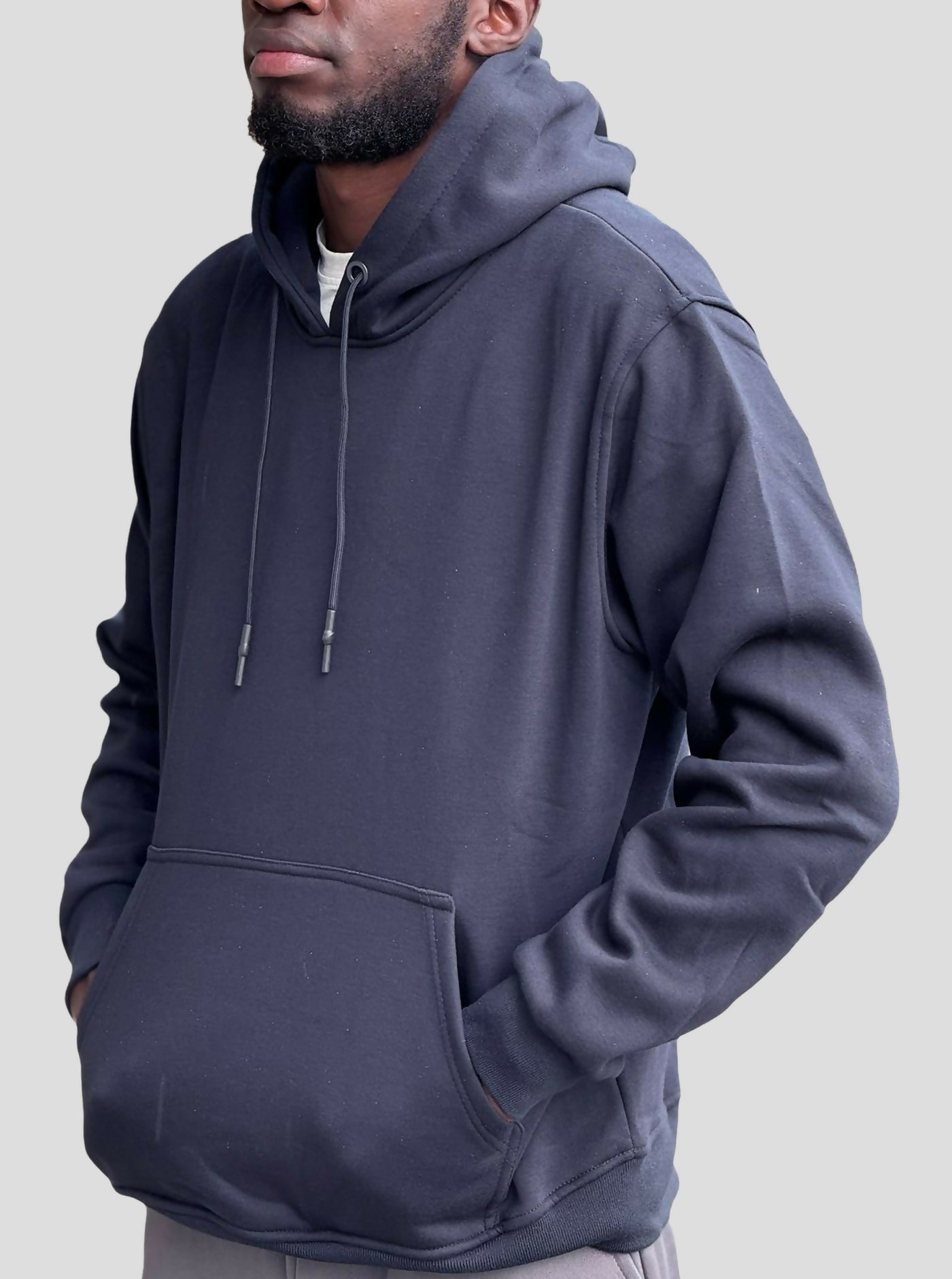 Stylish Brothers Unisex Heavy Cotton Non Fade Hoodie - Navy Blue - Shopzetu