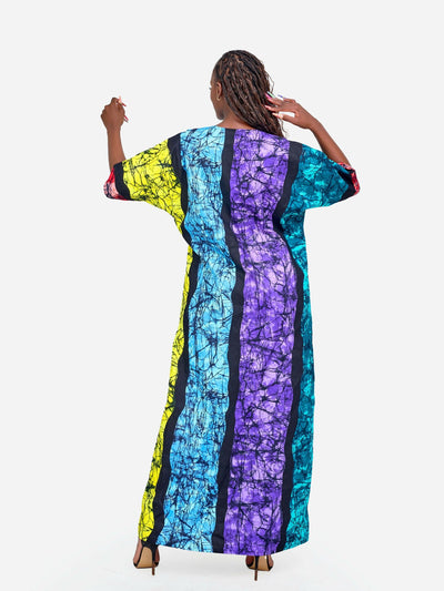 Tuli Alana Tassel Kaftan Dress - Multicoloured - Shopzetu