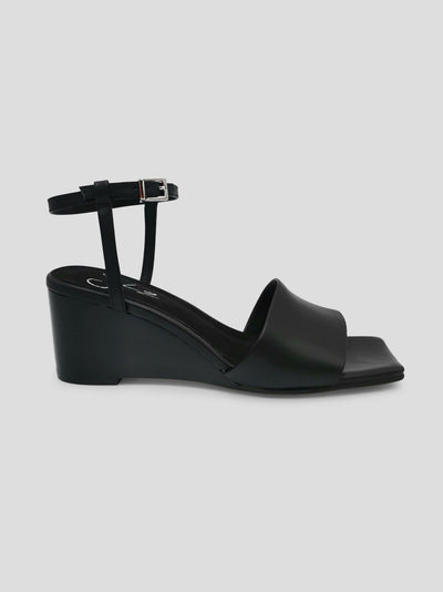 Julz Adel Wedges Sandal - Black - Shopzetu