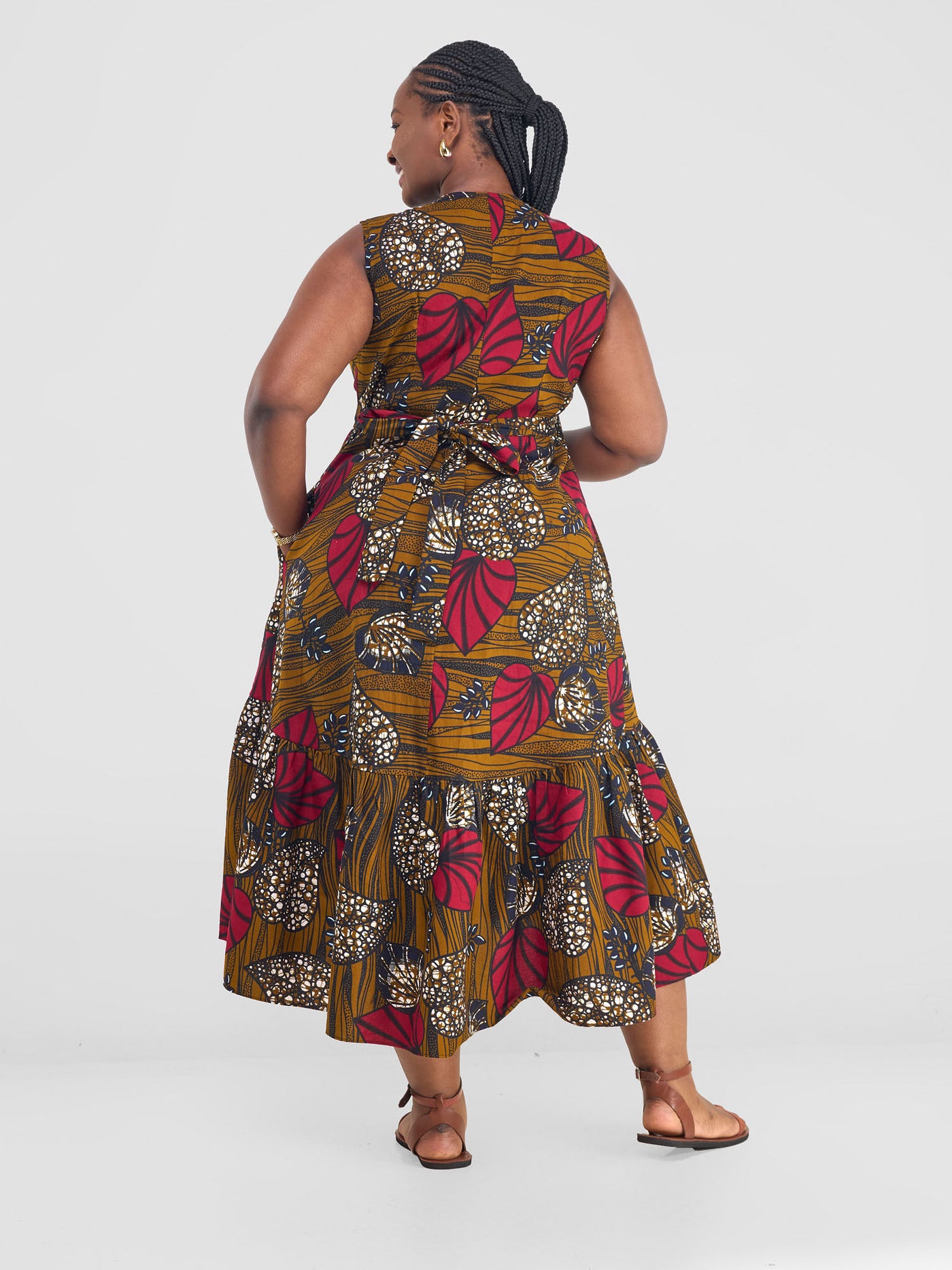Safari by Vivo Savannah Midi Wrap Dress - Sipo