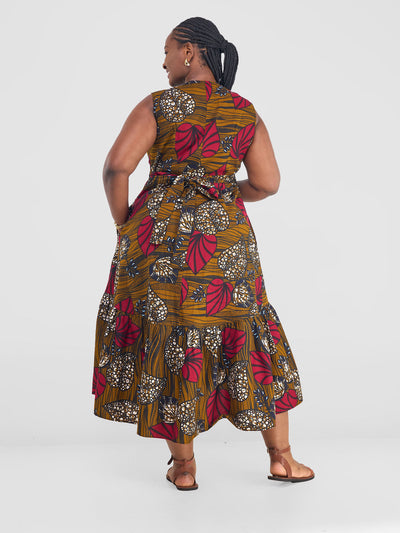 Safari by Vivo Savannah Midi Wrap Dress - Sipo