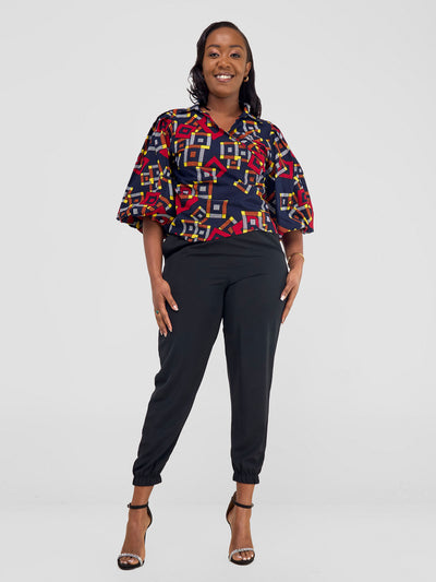 Vivo Kitenge Tie Top - Jura Print