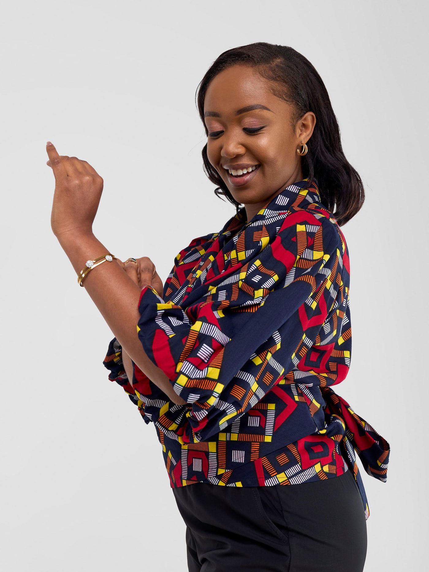 Vivo Kitenge Tie Top - Jura Print