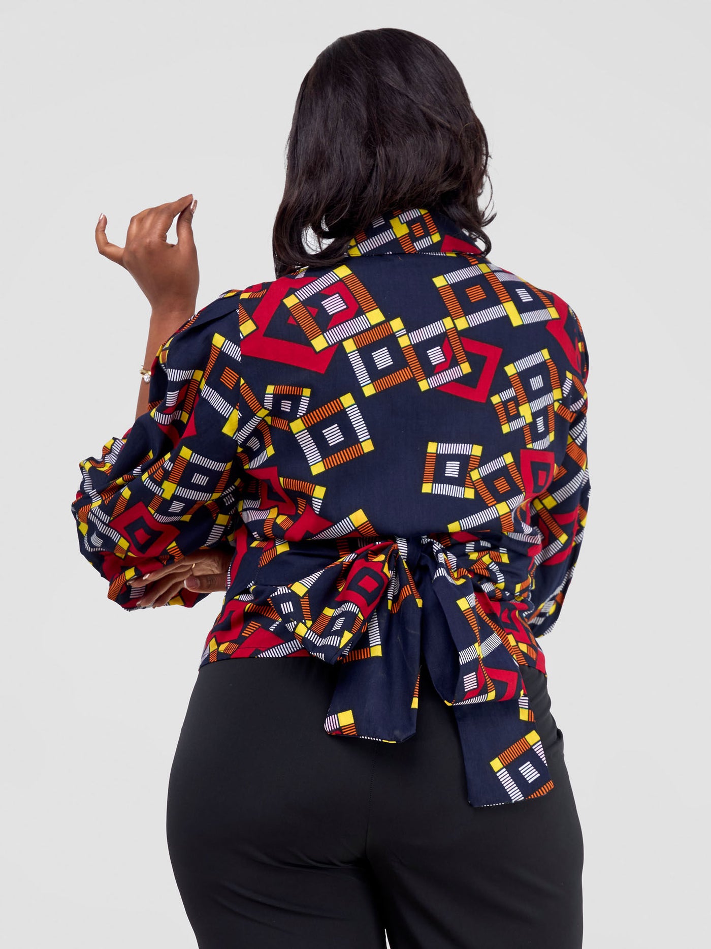 Vivo Kitenge Tie Top - Jura Print
