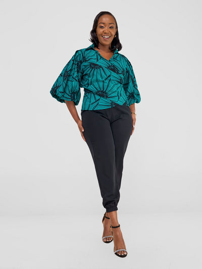 Vivo Kitenge Tie Top - Lashi Print