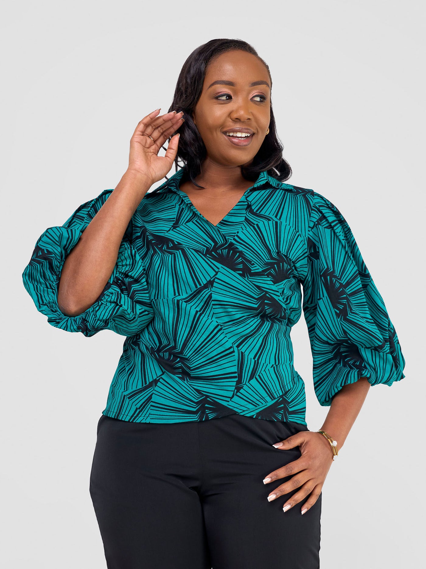 Vivo Kitenge Tie Top - Lashi Print