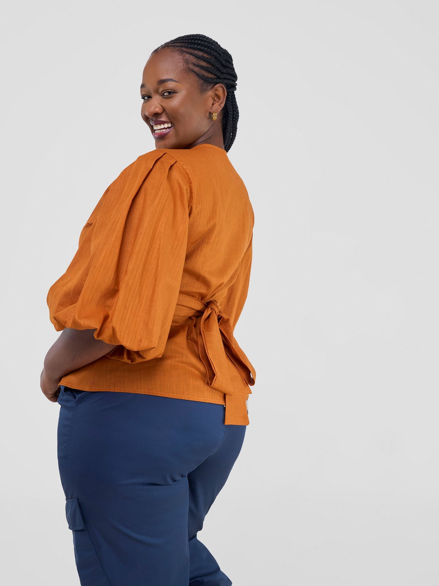 Safari by Vivo Savannah Wrap Top - Rust