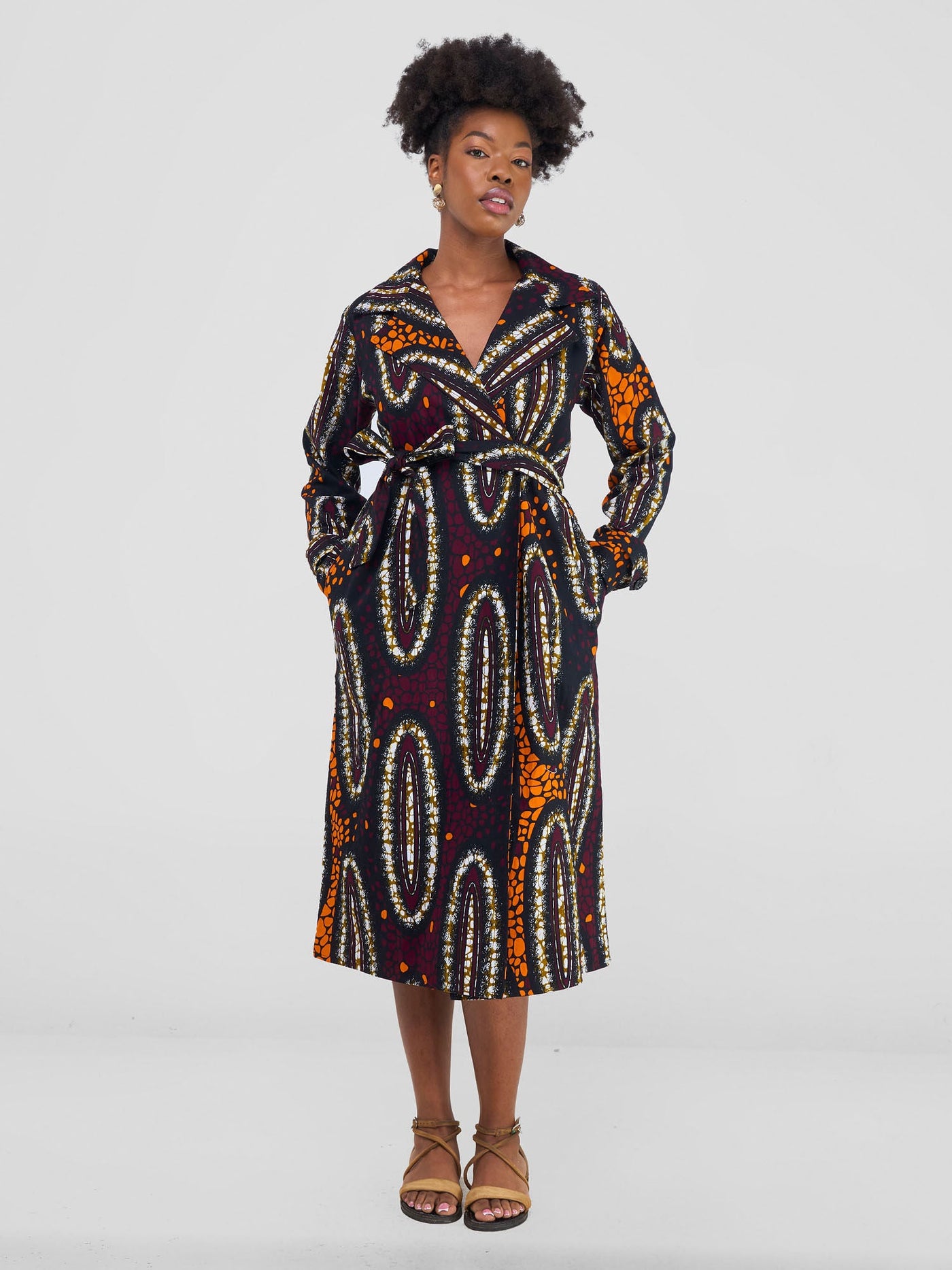 Vivo Trench Coat - Neba Print
