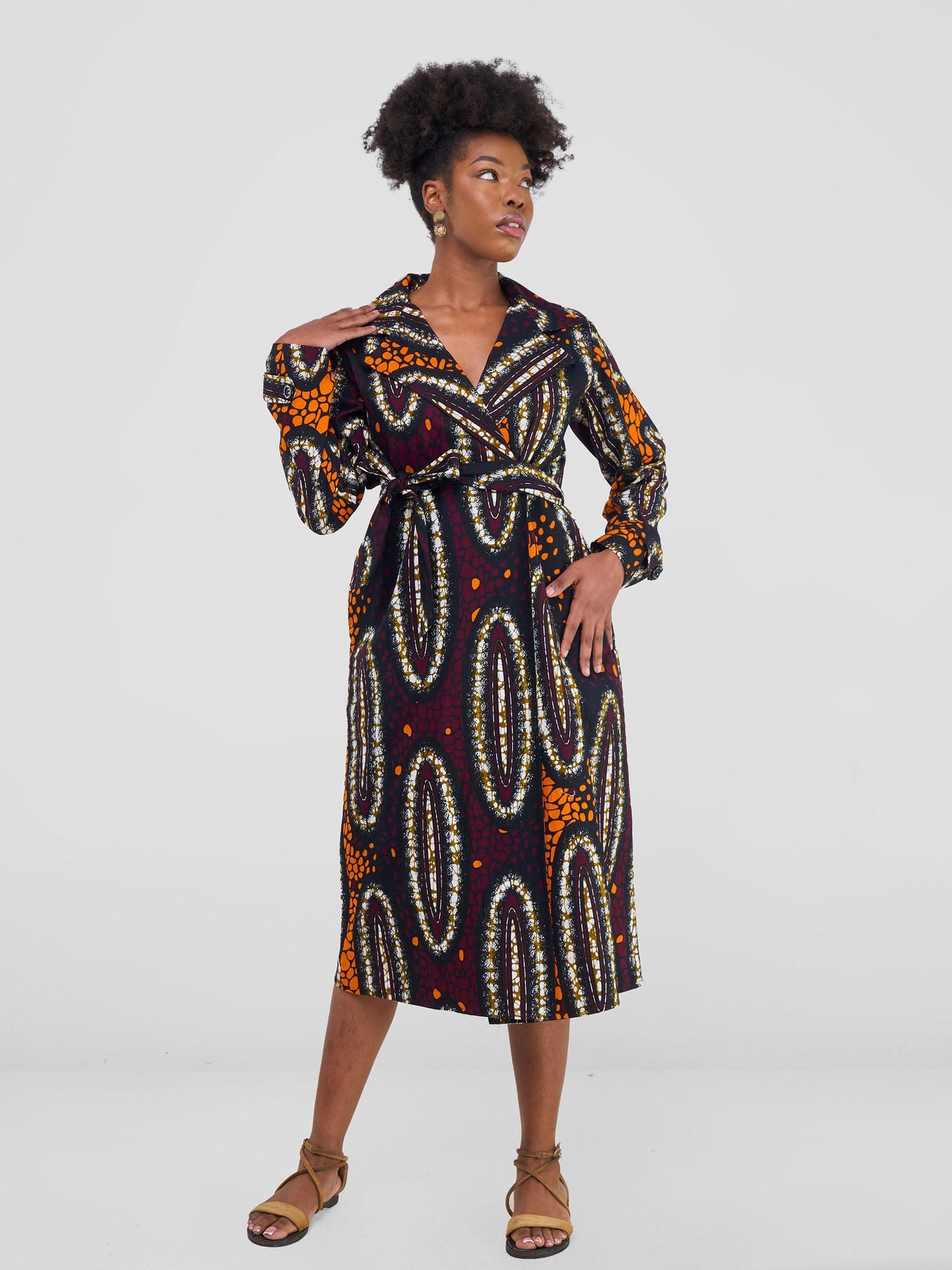 Vivo Trench Coat - Neba Print