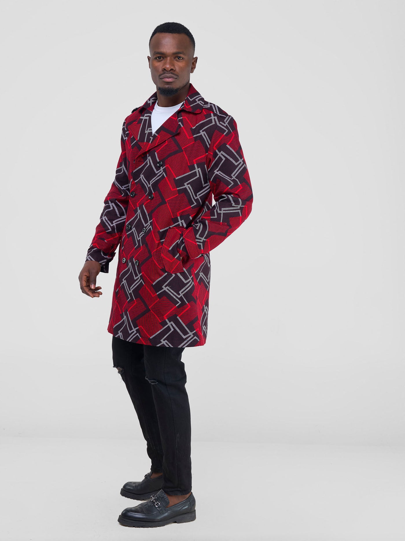 Safari by Vivo Njano Men's Trench Coat - Obu