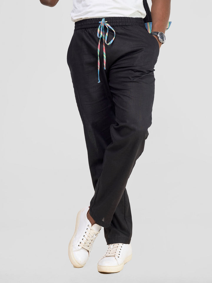 Safari by Vivo Savannah Men's Straight Leg Pants - Black