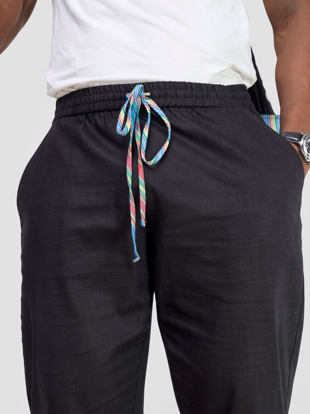 Safari by Vivo Savannah Men's Straight Leg Pants - Black