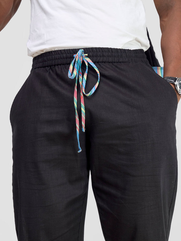Safari by Vivo Savannah Men's Straight Leg Pants - Black