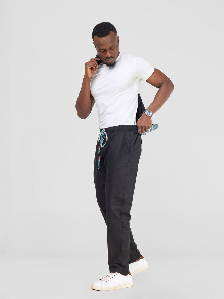 Safari by Vivo Savannah Men's Straight Leg Pants - Black