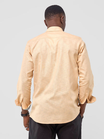 Safari by Vivo Savannah Men's Long Sleeve Shirt - Beige